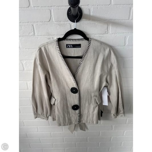 Blazer By Zara In Black & Cream, Size: Xs