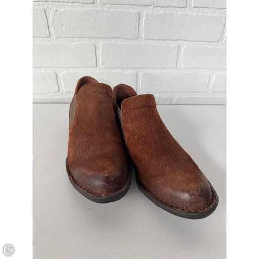 Boots Ankle Flats By Born In Brown, Size: 7.5