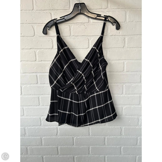 Top Sleeveless By Cabi In Black & Cream, Size: Xs