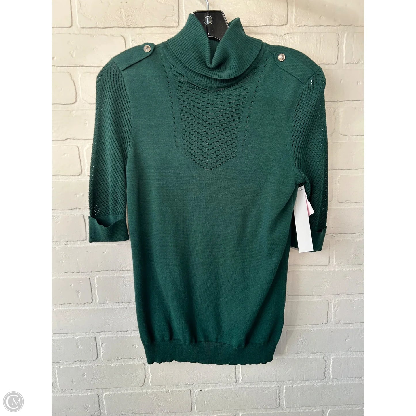 Sweater Short Sleeve By White House Black Market In Green, Size: Xs