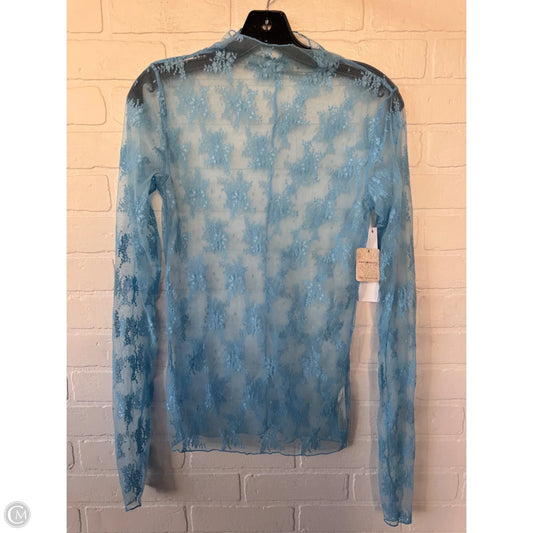 Top Long Sleeve By Free People In Blue, Size: L