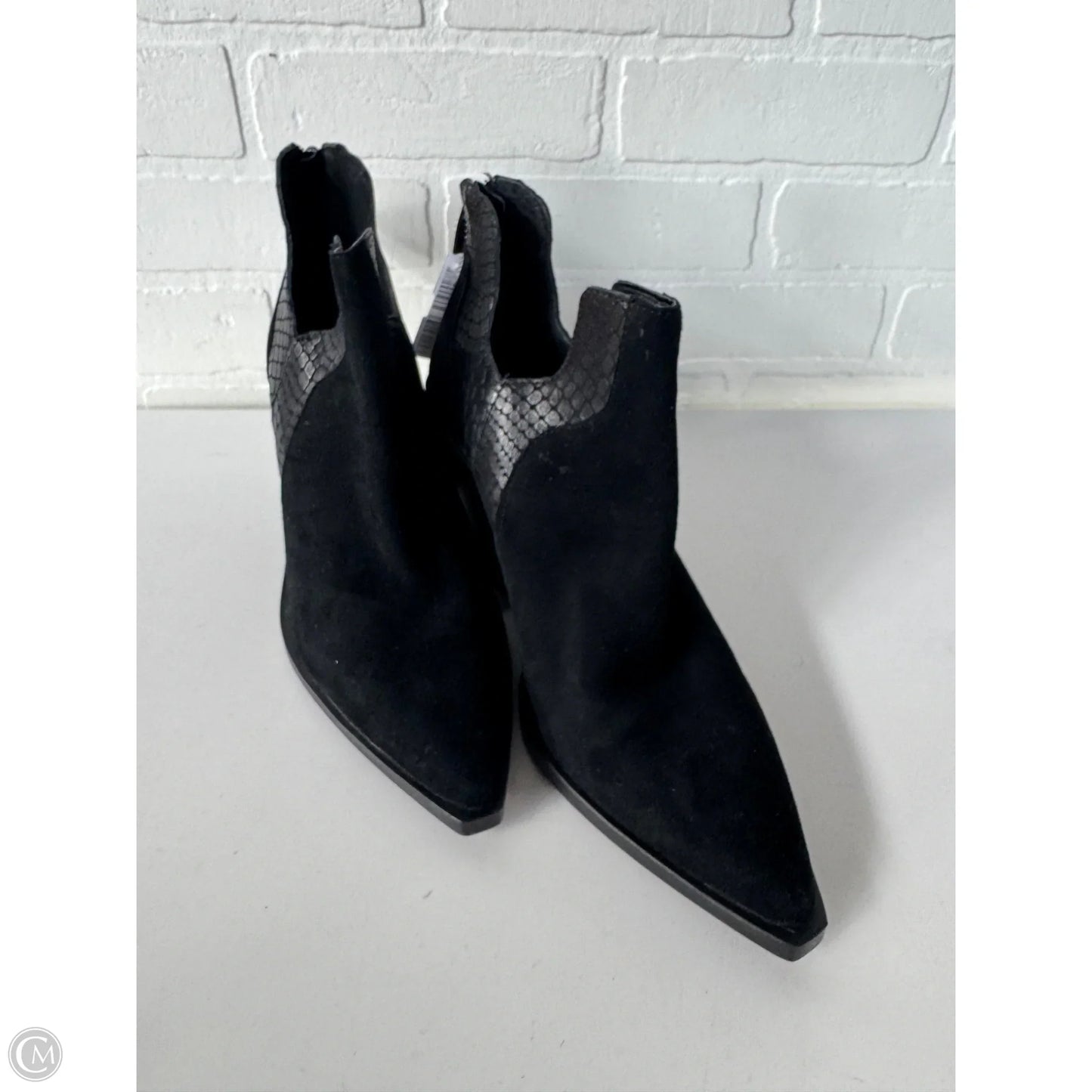 Boots Ankle Heels By Vince Camuto In Black, Size: 8