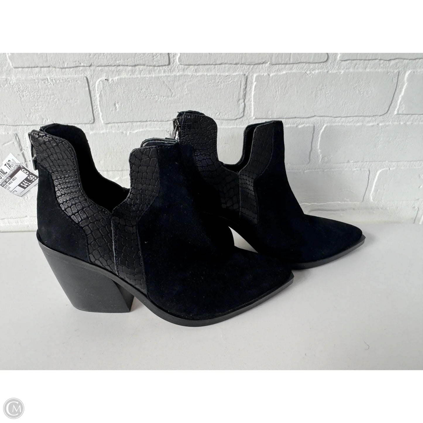 Boots Ankle Heels By Vince Camuto In Black, Size: 8