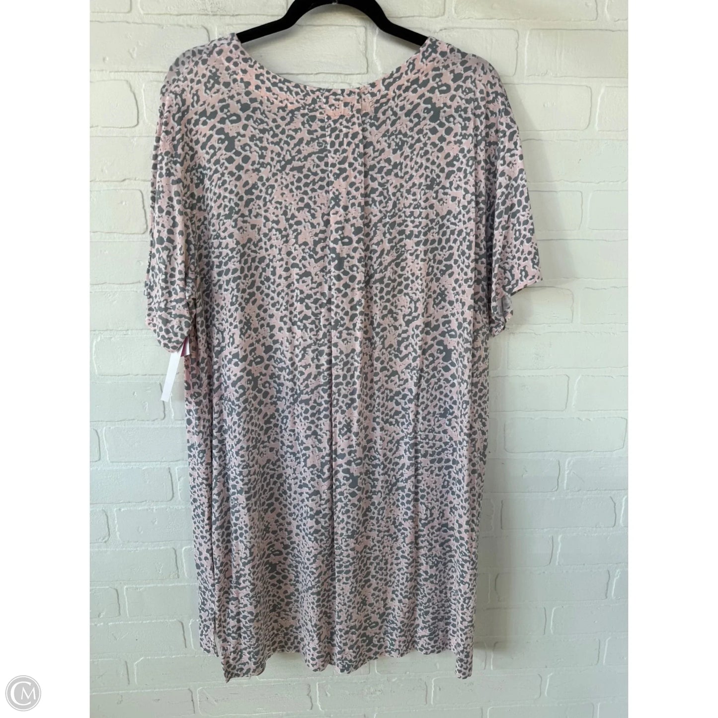Nightgown By Donna Karan In Grey & Pink, Size: M