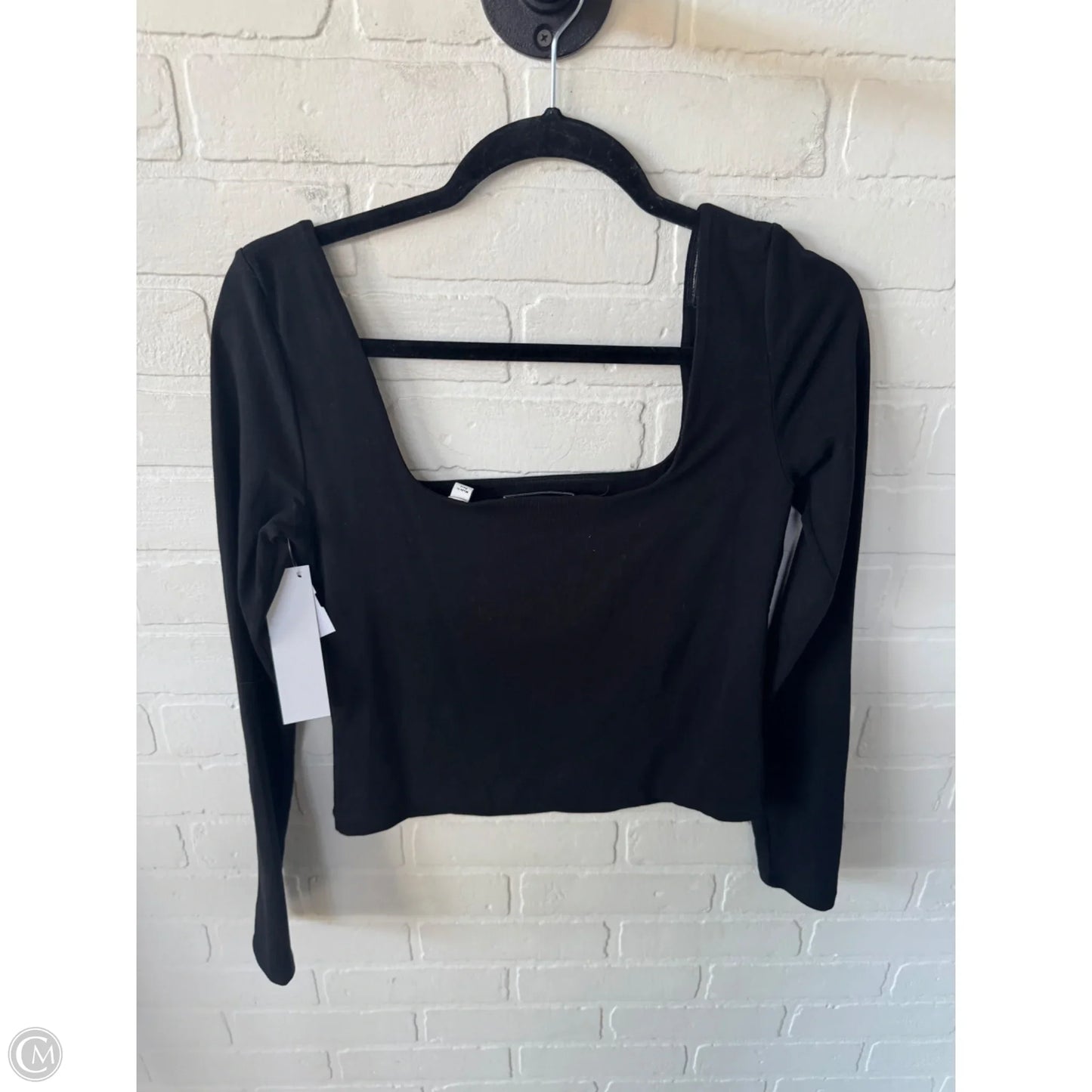 Top Long Sleeve By Vince In Black, Size: S