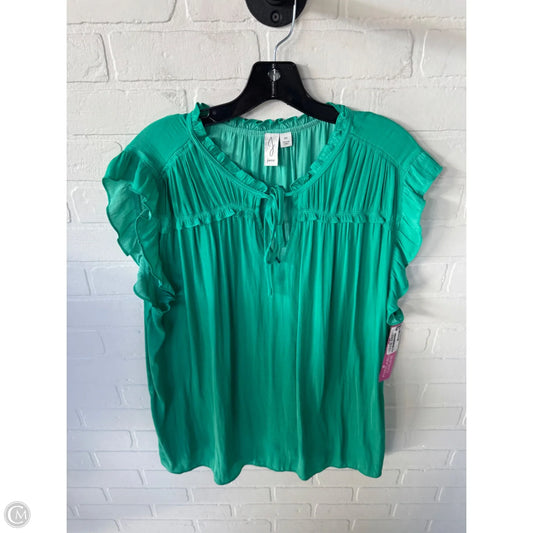 Top Sleeveless By Joie In Green, Size: 2x