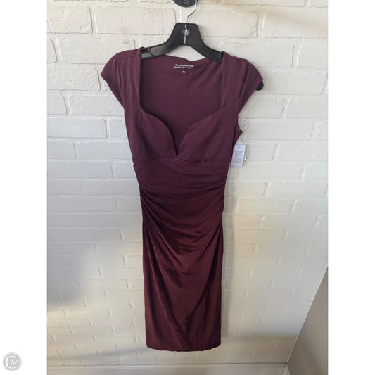 Dress Party Midi By Abercrombie And Fitch In Red, Size: S