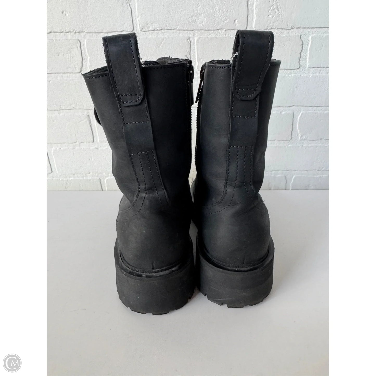 Boots Mid-calf Flats By Cmb In Black, Size: 9