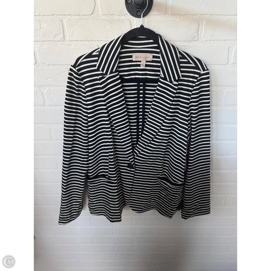 Blazer By Philosophy In Black & White, Size: L