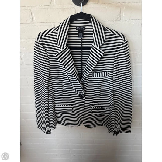 Blazer By Soho Apparel In Black & White, Size: L