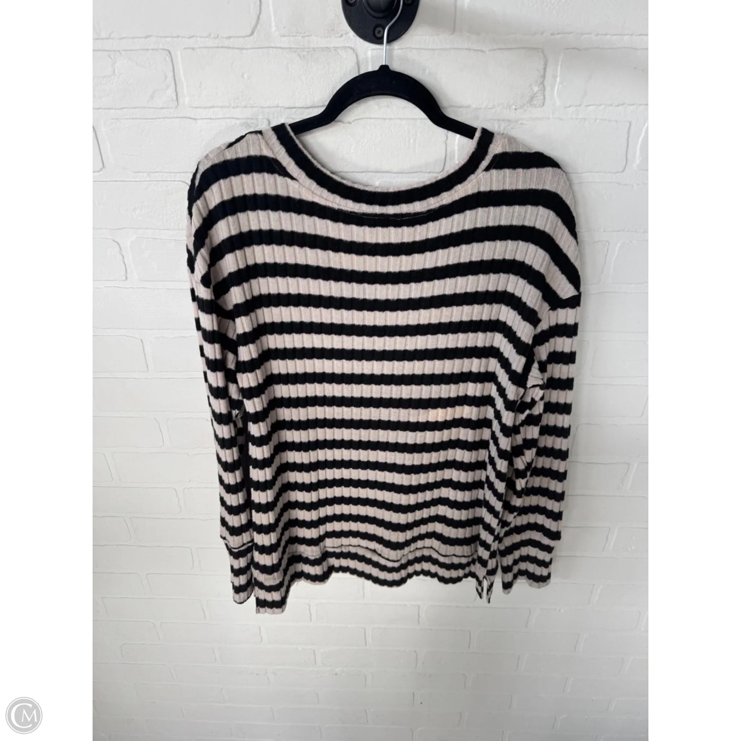 Sweater By Cme In Black & Tan, Size: S