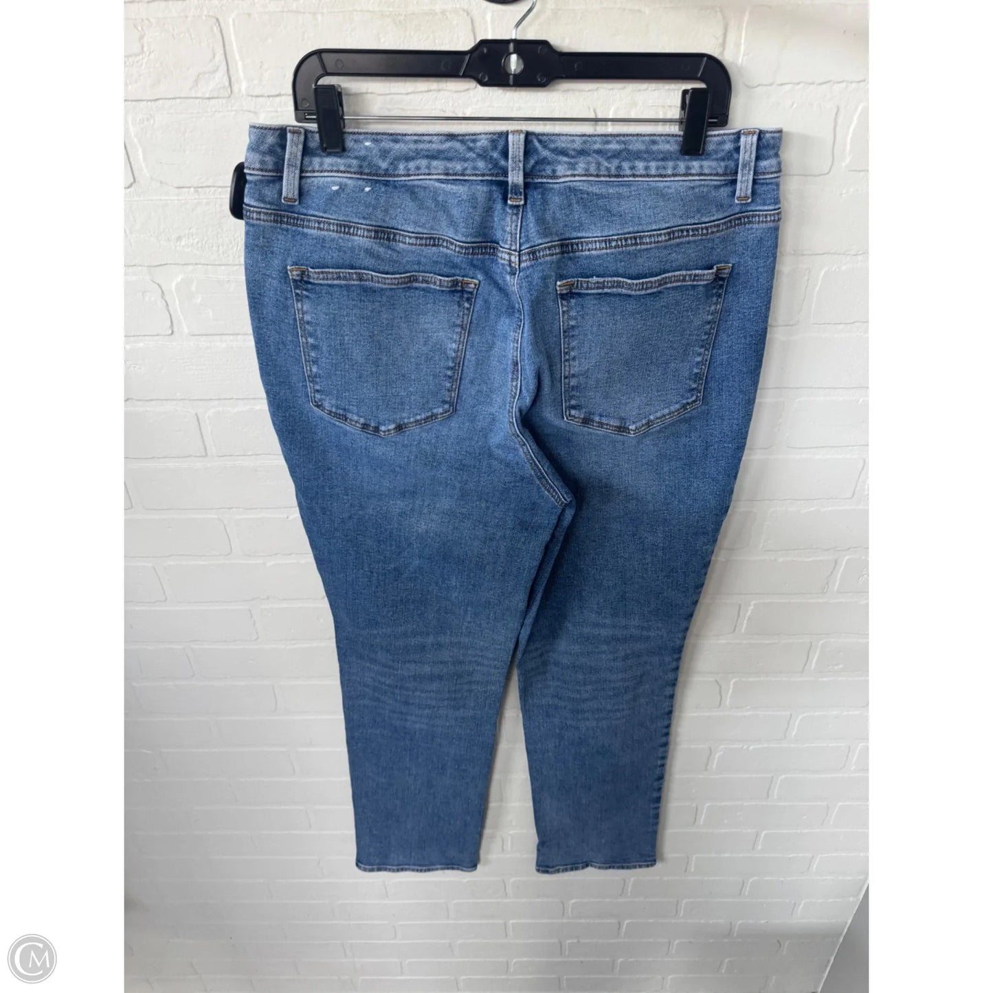 Jeans Straight By Talbots In Blue Denim, Size: 12