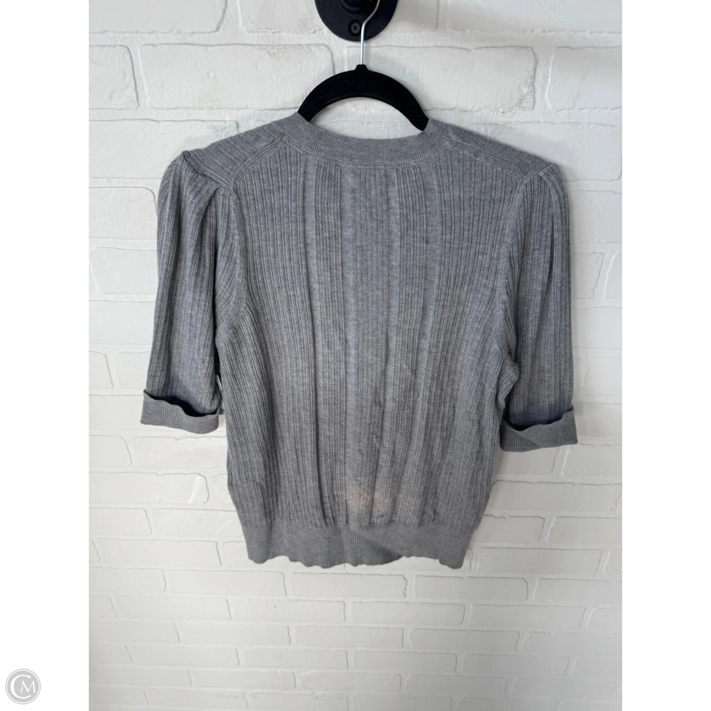 Sweater Short Sleeve By White House Black Market In Grey, Size: L