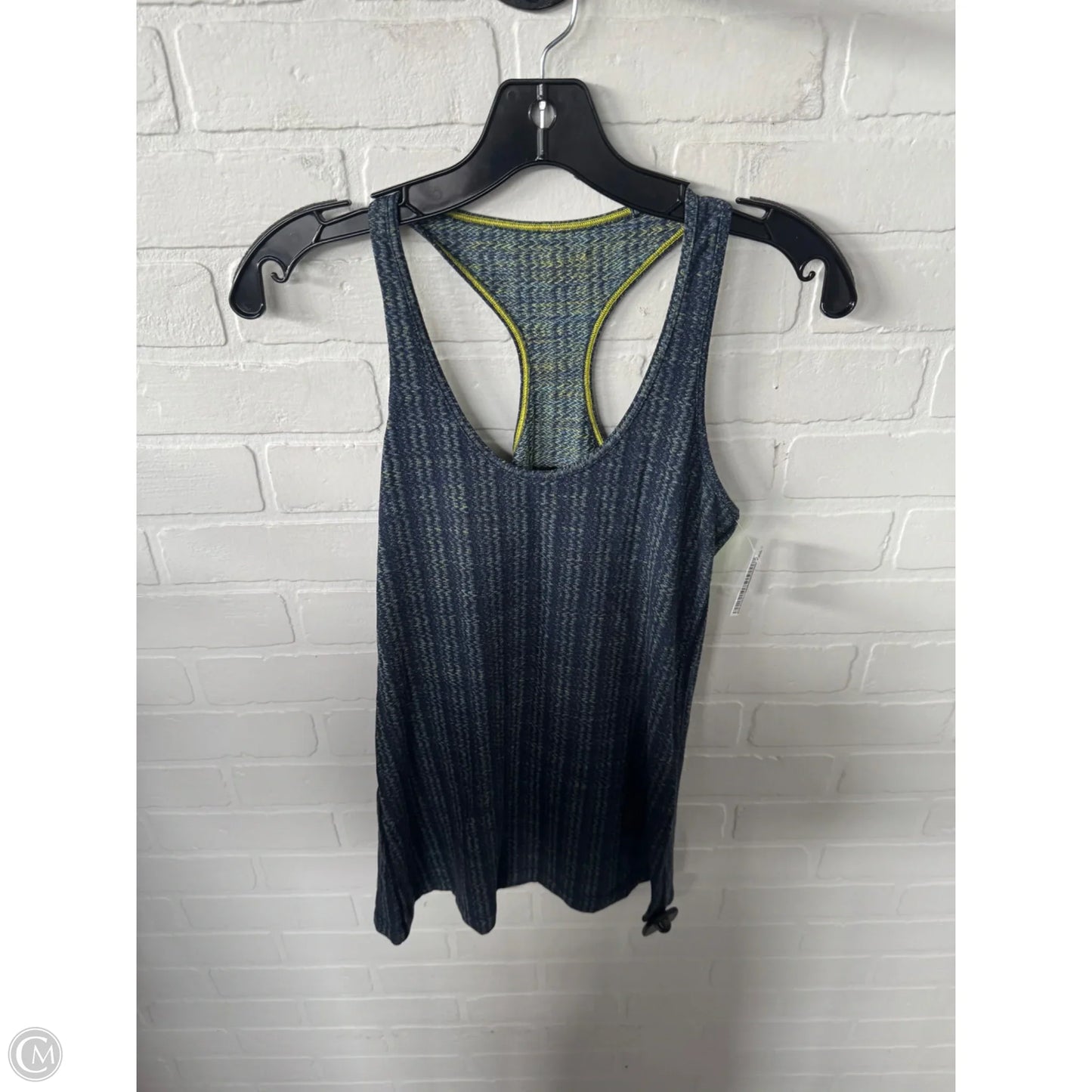 Athletic Tank Top By Lululemon In Blue & Yellow, Size: M