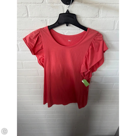 Top Short Sleeve By Gap In Orange, Size: M