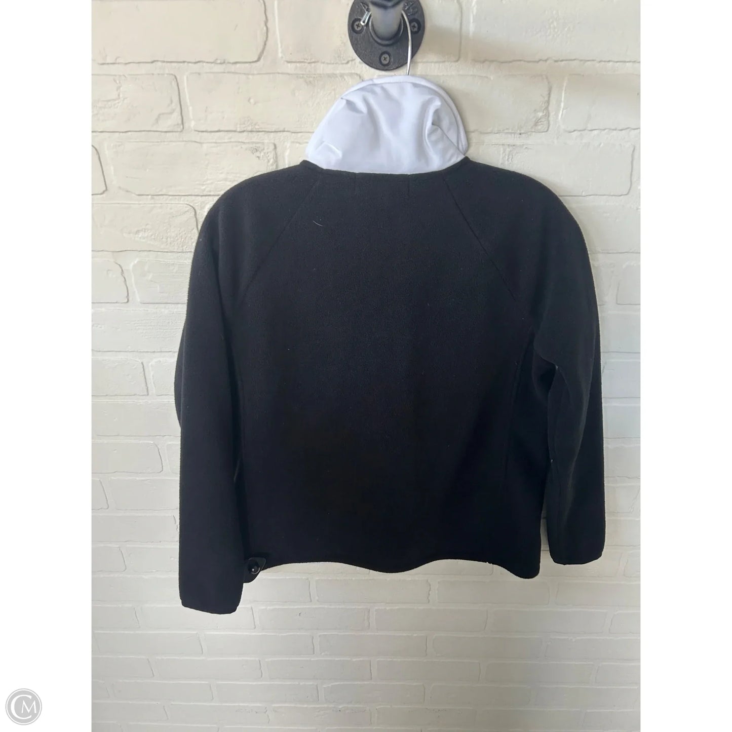 Jacket Fleece By Lauren By Ralph Lauren In Black & White, Size: Mp