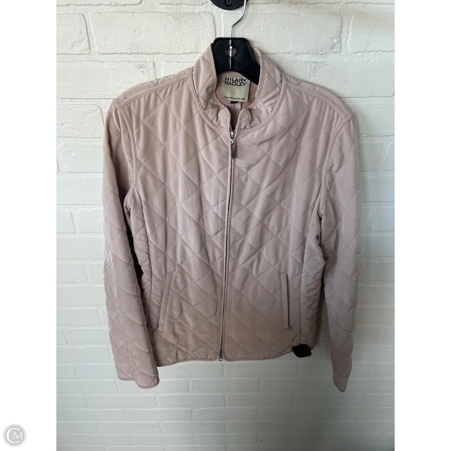Jacket Puffer & Quilted By Hilary Radley In Tan, Size: S