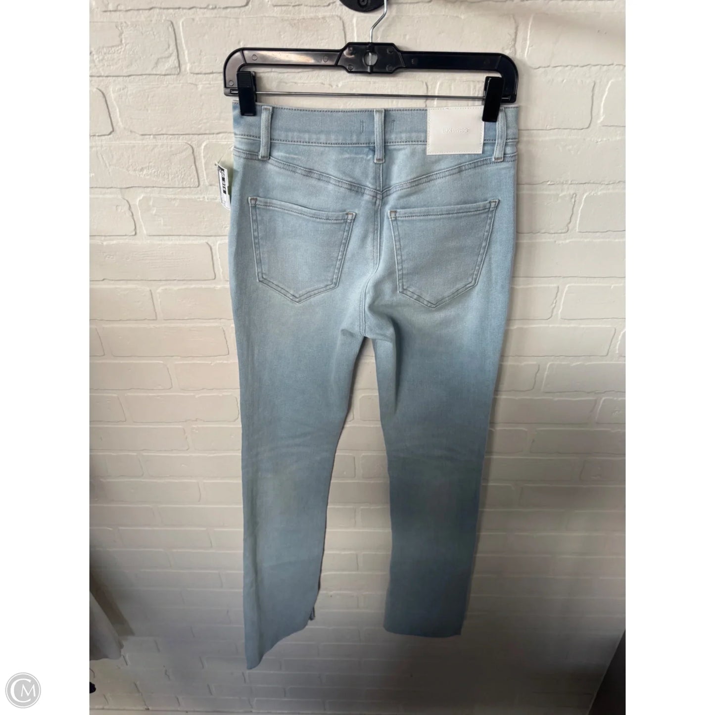 Jeans Straight By Express In Blue Denim, Size: 2