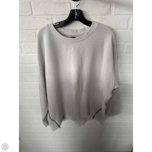 Athletic Sweatshirt Crewneck By Avia In Beige, Size: Xxl