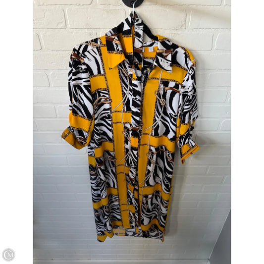 Dress Work By New York And Co In Black & Yellow, Size: M