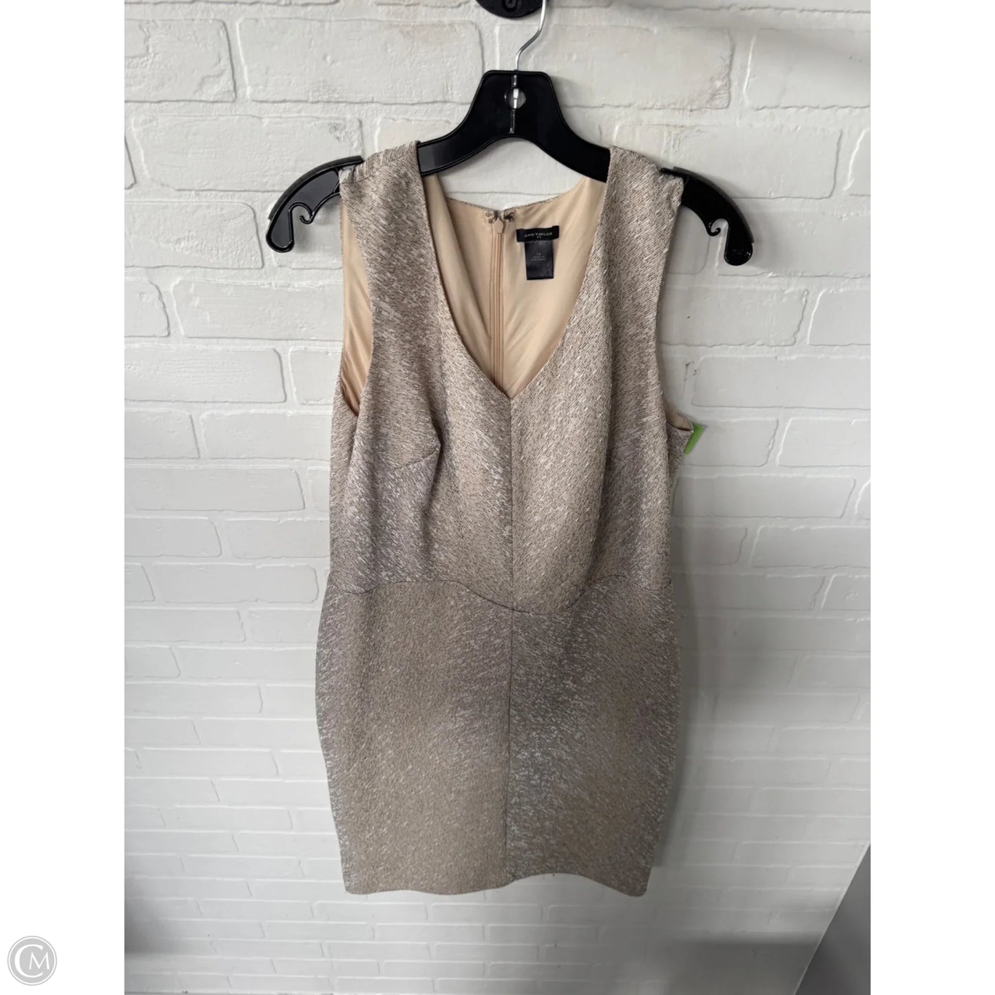 Dress Work By Ann Taylor In Beige, Size: L
