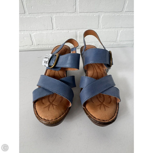 Sandals Heels Wedge By Born In Blue, Size: 9