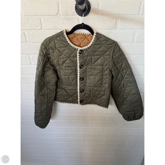 Jacket Puffer & Quilted By Clothes Mentor In Green, Size: Xs