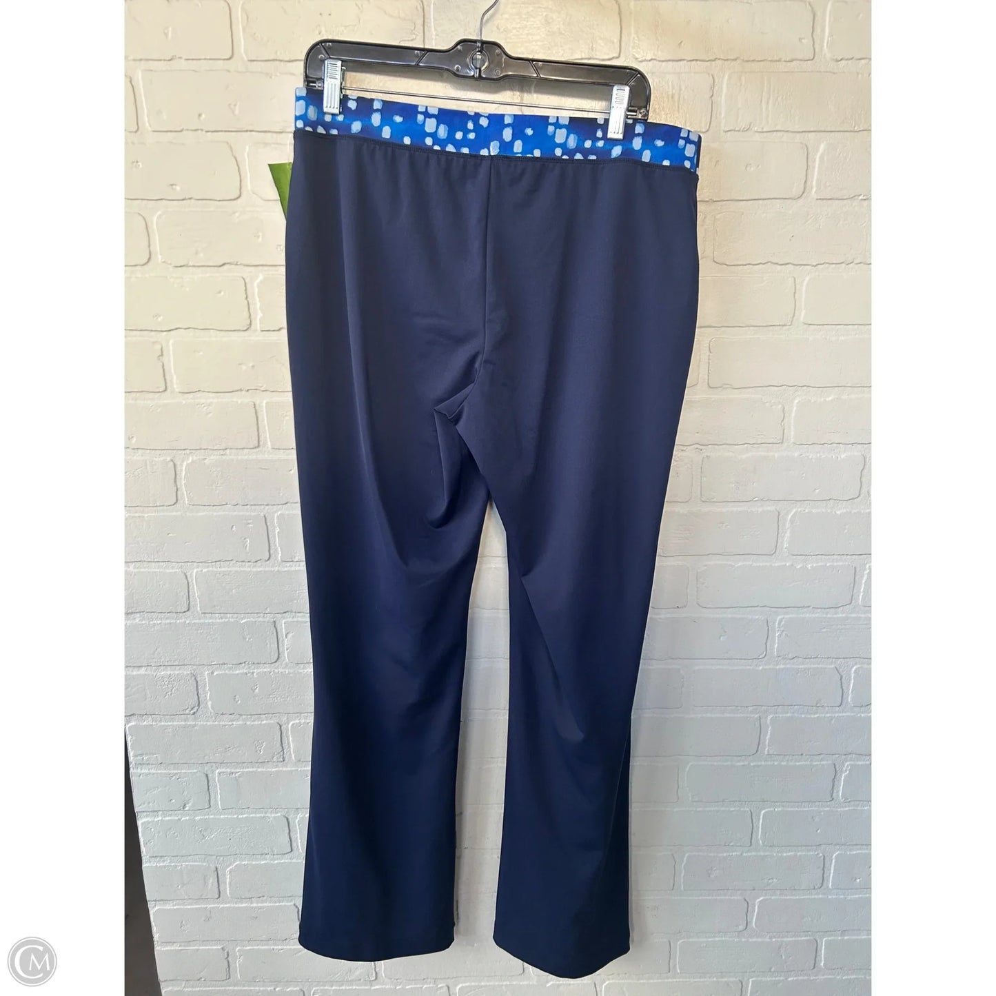 Athletic Pants By Zenergy By Chicos In Blue & White, Size: 8