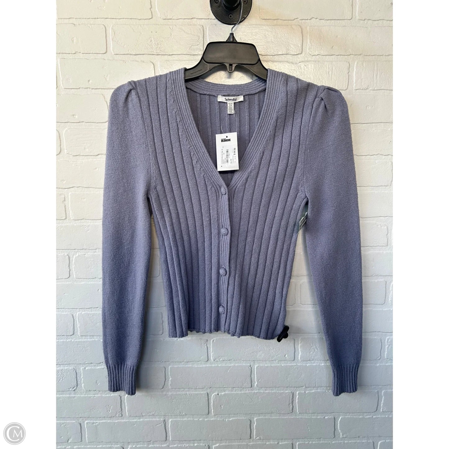 Sweater Cardigan By Splendid In Purple, Size: Xs
