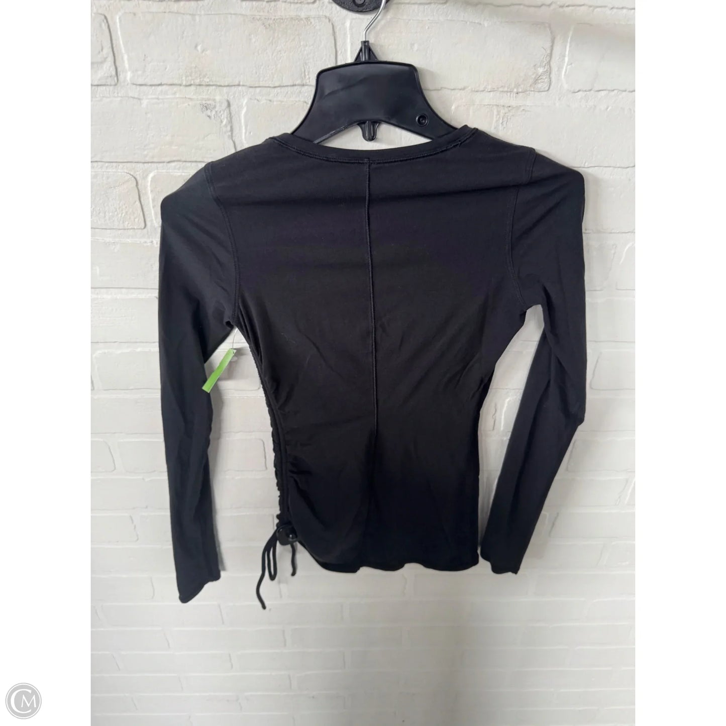 Athletic Top Long Sleeve Crewneck By Lululemon In Black, Size: Xs