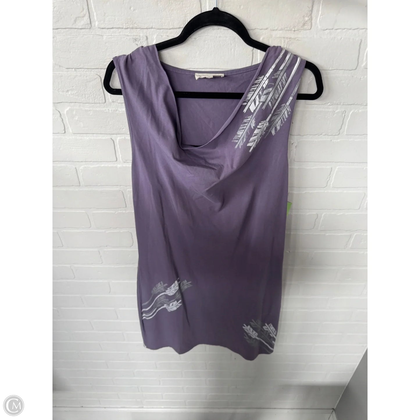 Dress Casual Short By Synergy In Purple & White, Size: Xl