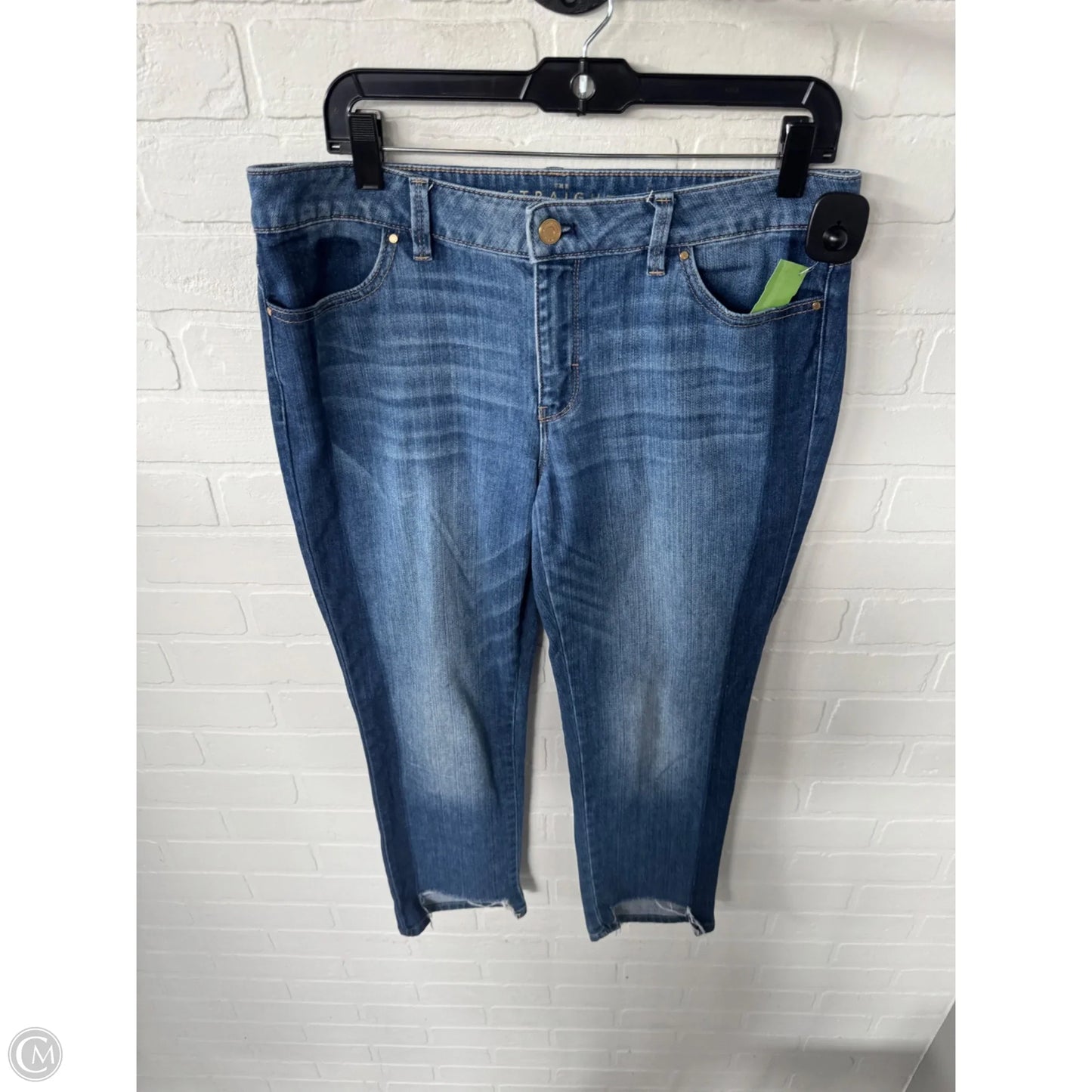 Jeans Straight By White House Black Market In Blue Denim, Size: 10