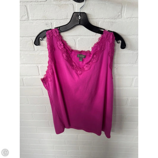 Tank Top By Style And Company In Pink, Size: Xl