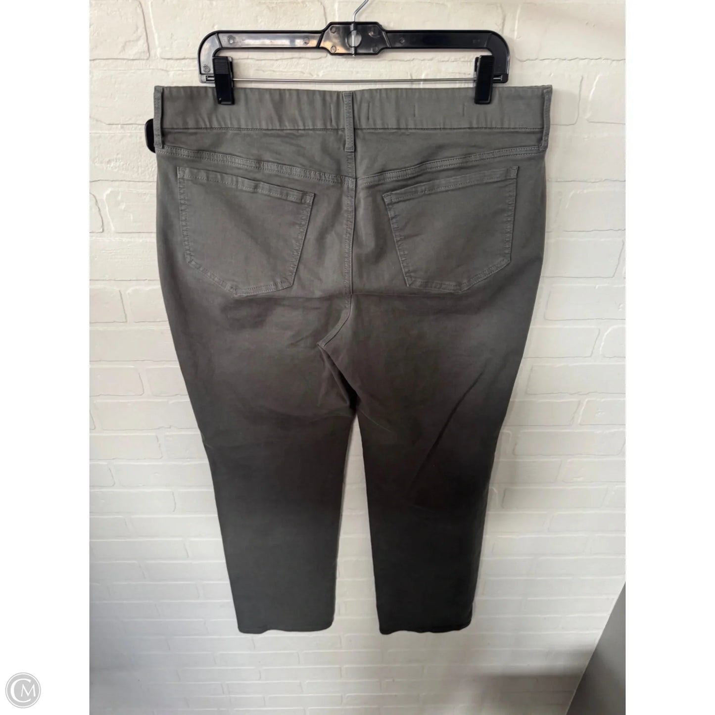 Jeans Straight By Not Your Daughters Jeans In Green Denim, Size: 16