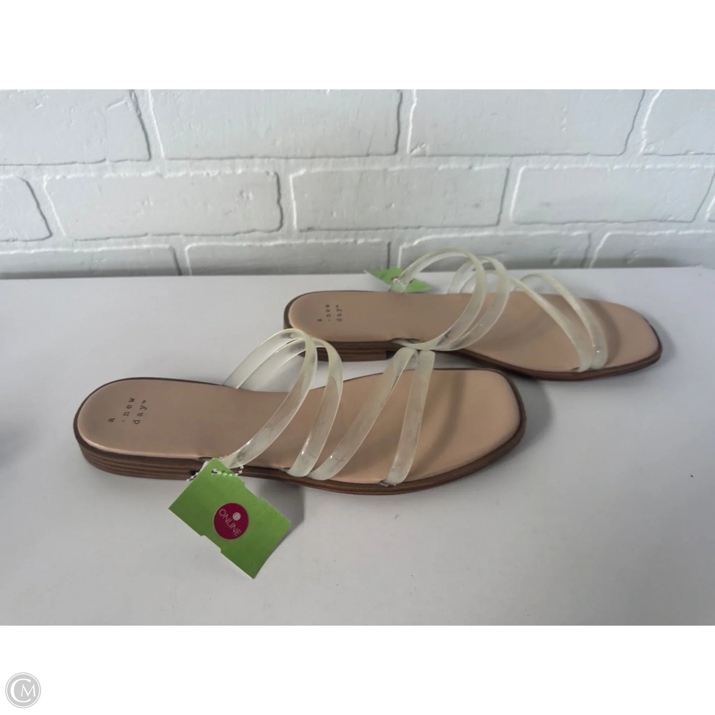 Sandals Flats By A New Day In Clear, Size: 10