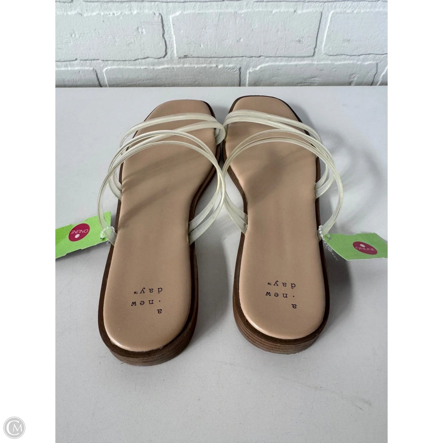 Sandals Flats By A New Day In Clear, Size: 10