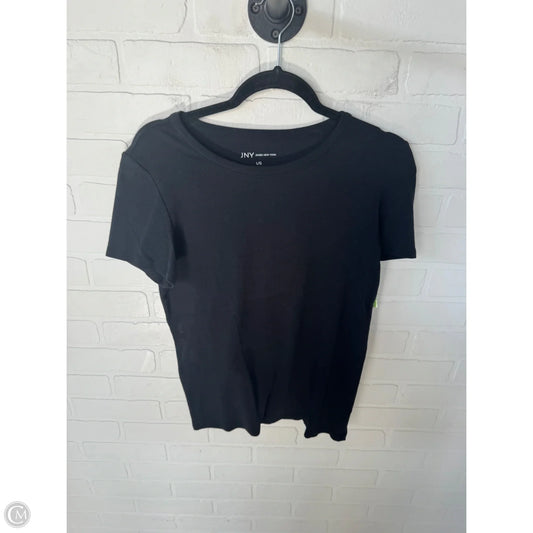 Top Short Sleeve Basic By Jones New York In Black, Size: L