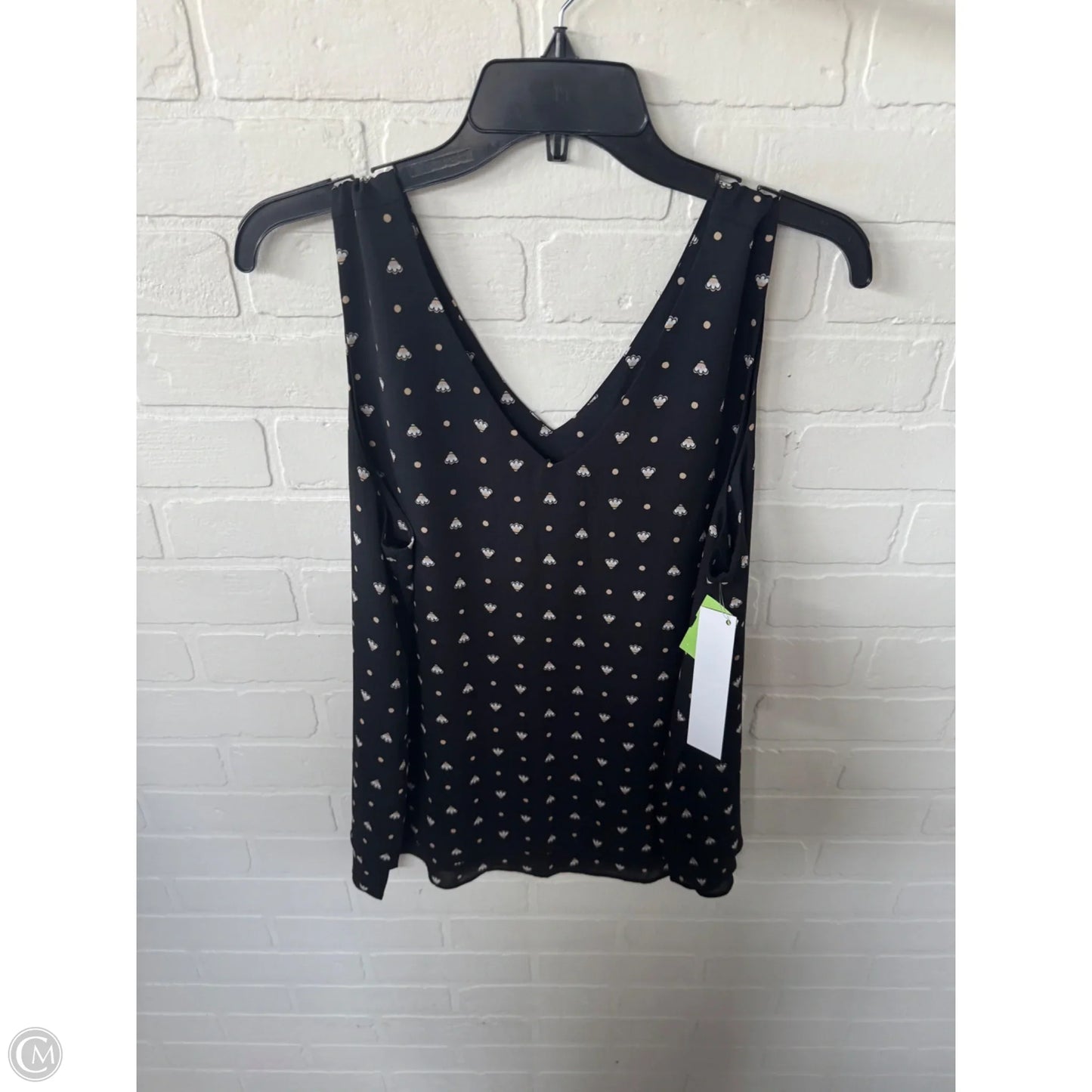 Top Sleeveless By Ann Taylor In Black, Size: L