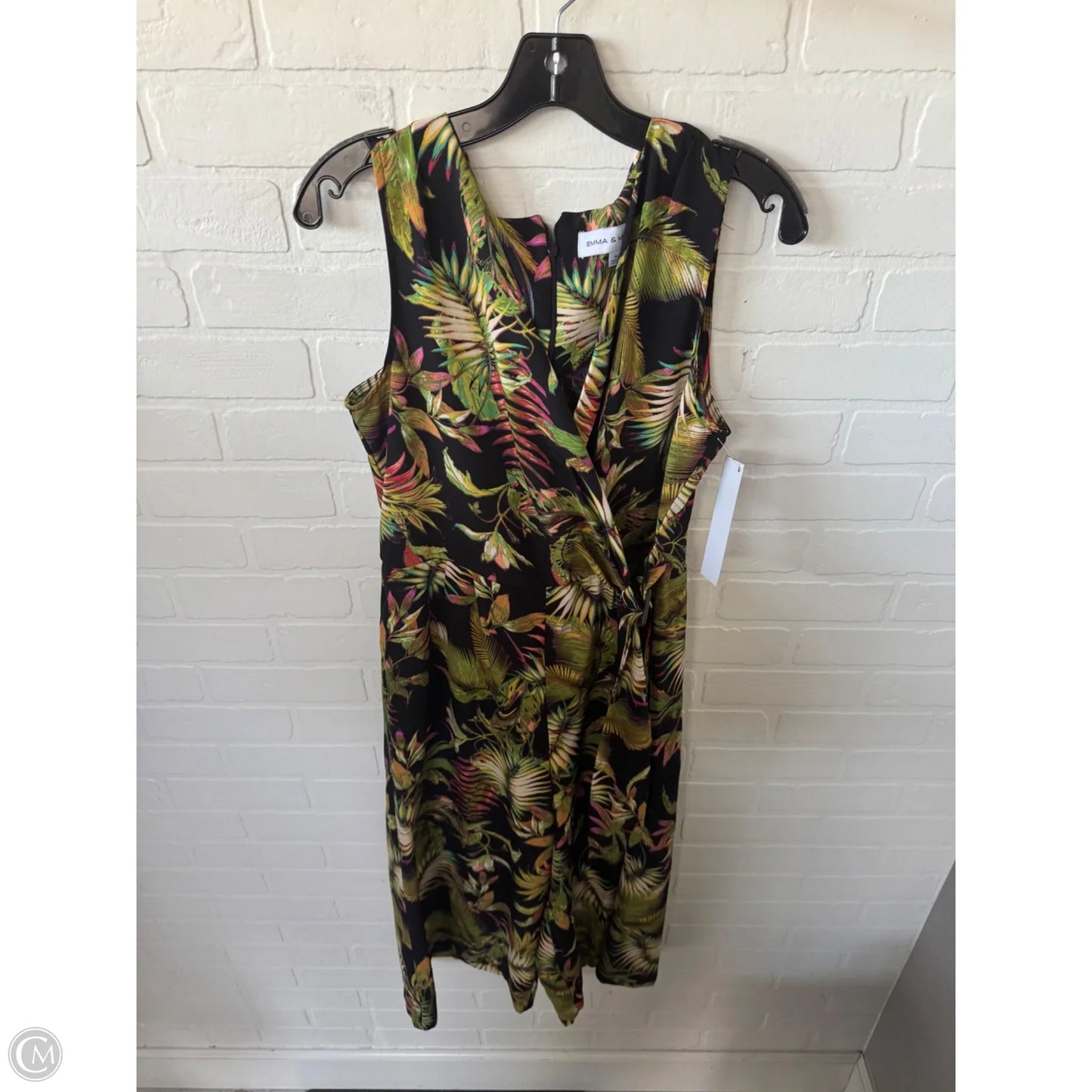 Dress Casual Midi By Emma And Michele In Black & Green, Size: M