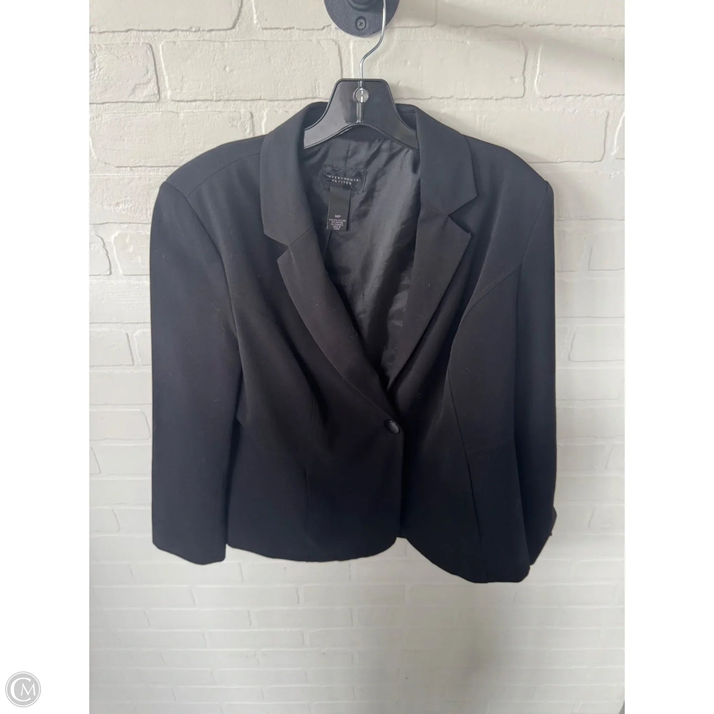 Blazer By Investments In Black, Size: Xl