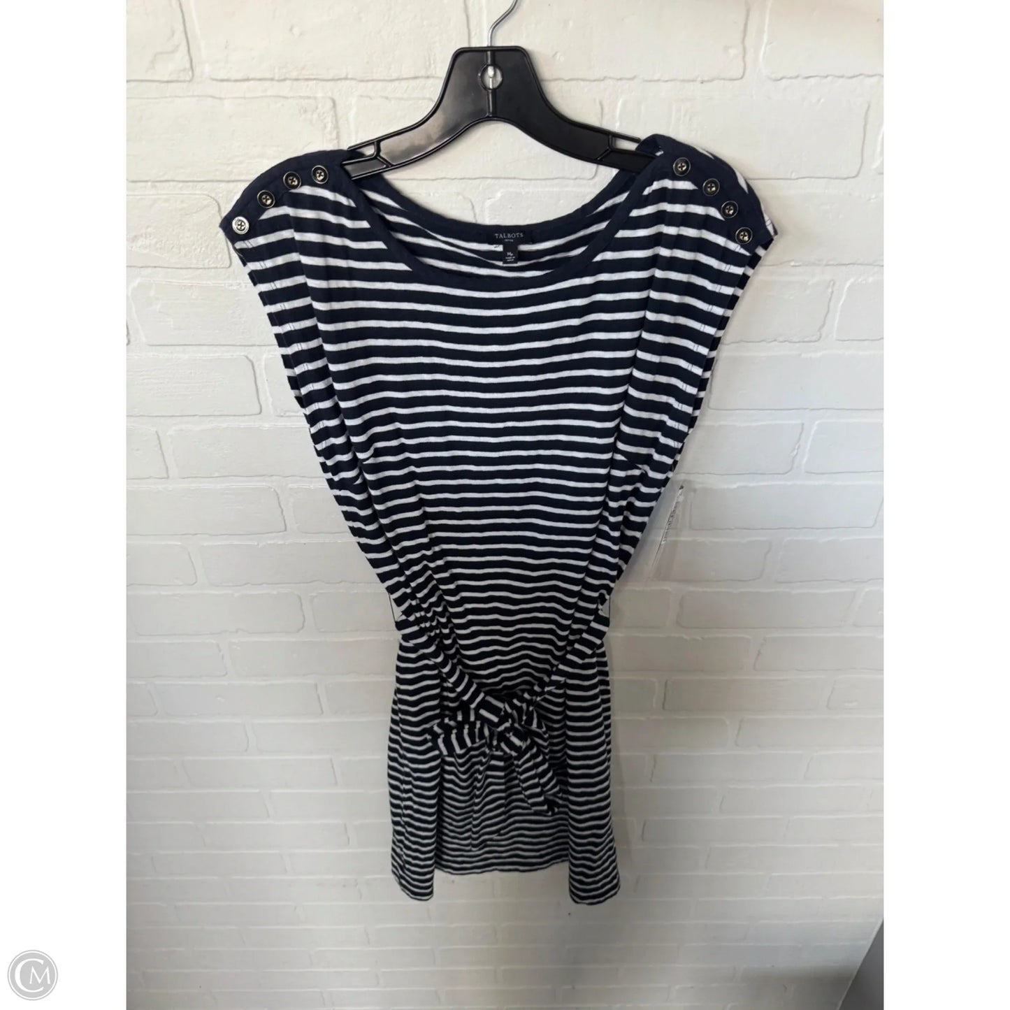 Dress Casual Short By Talbots In Blue & White, Size: Mp