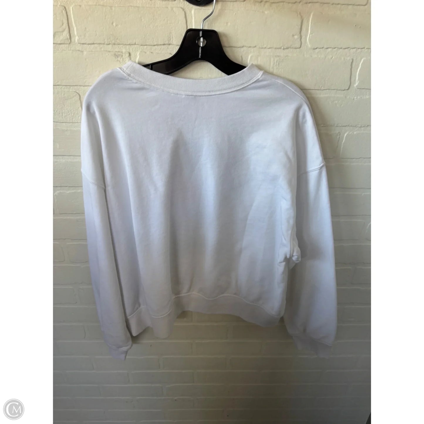 Sweatshirt Crewneck By Old Navy In White, Size: Xl