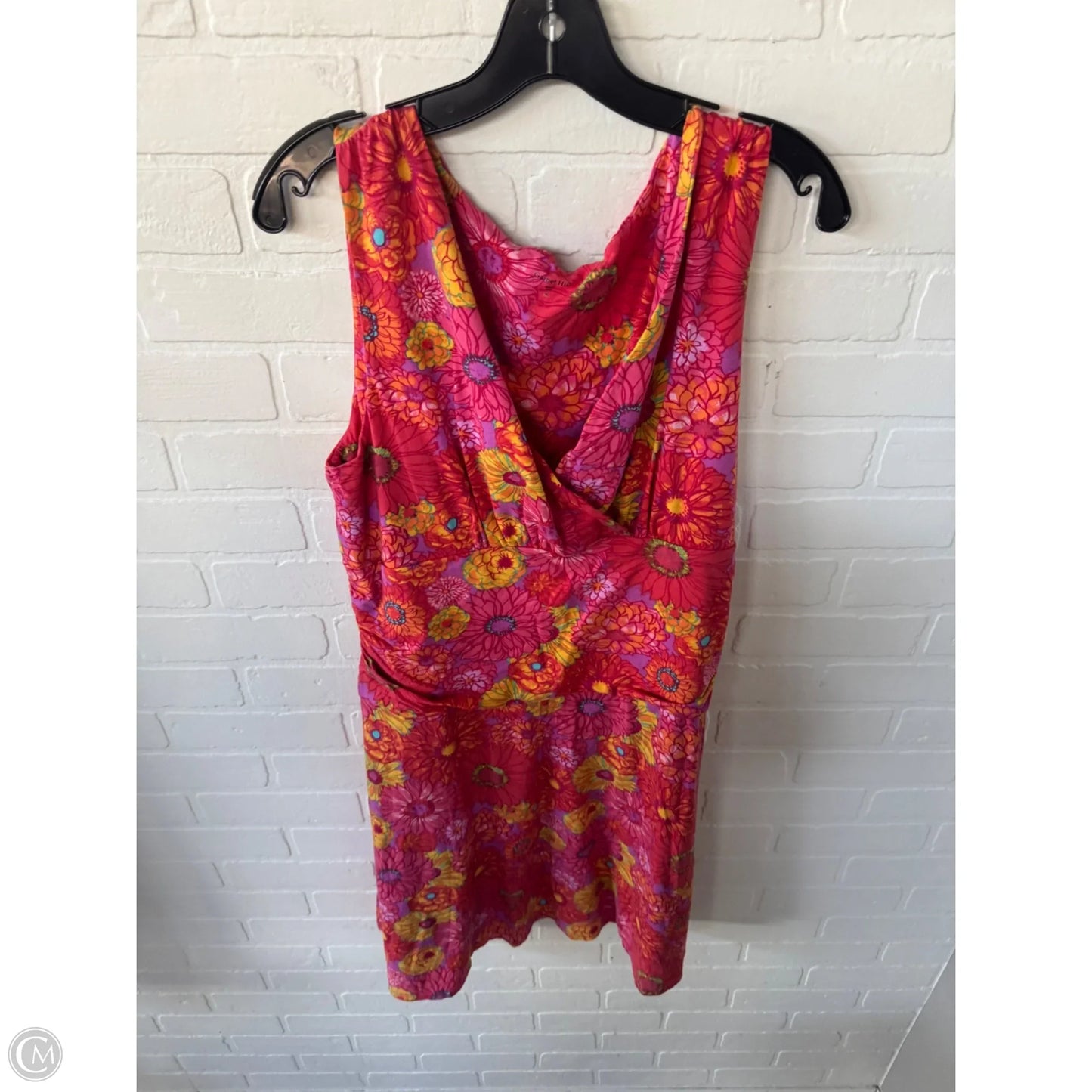 Dress Casual Short By Garnet Hill In Pink & Red, Size: Xl