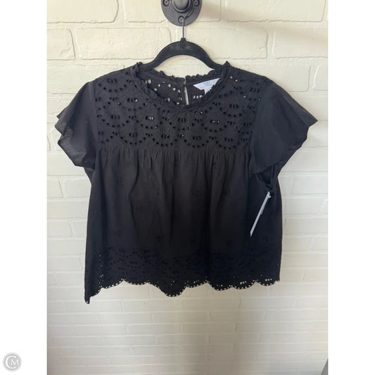 Top Short Sleeve By Time And Tru In Black, Size: Xl
