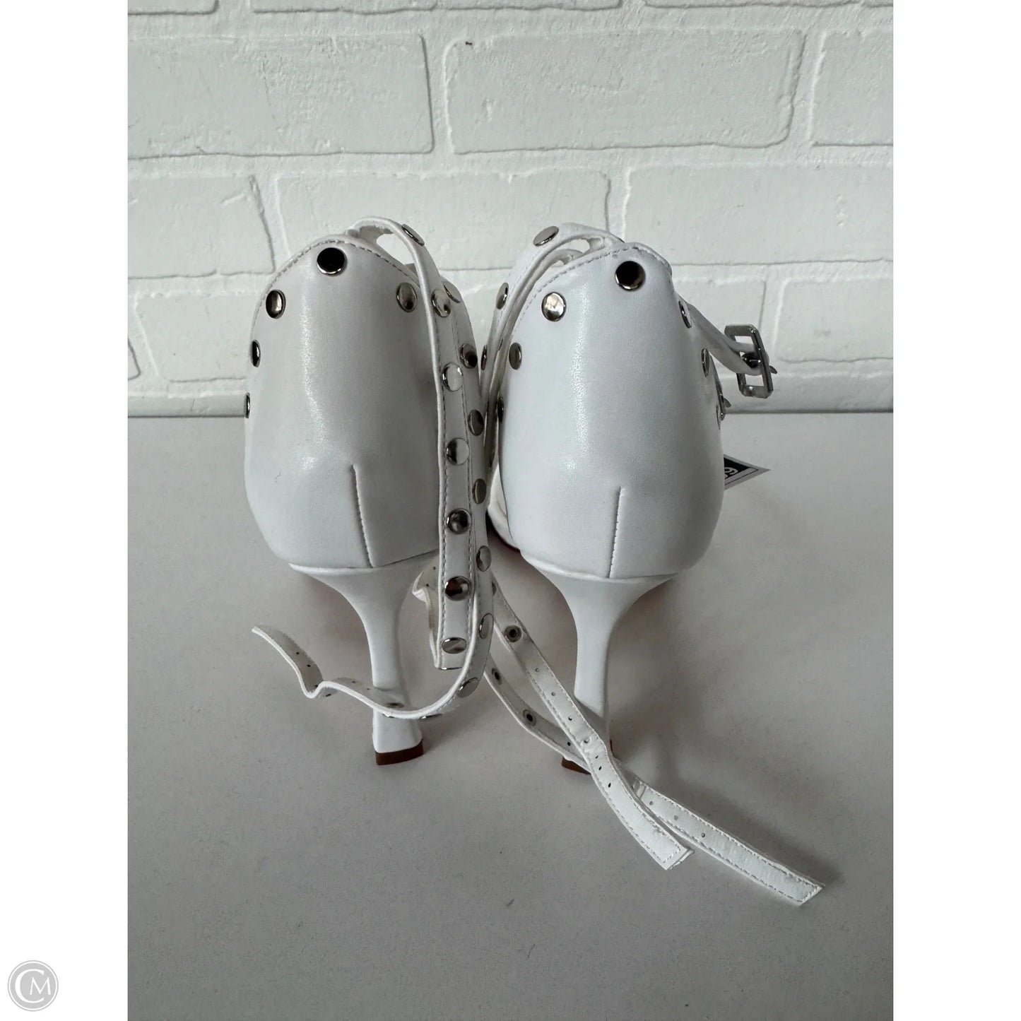 Sandals Heels Stiletto By Azalea Wang In White, Size: 10