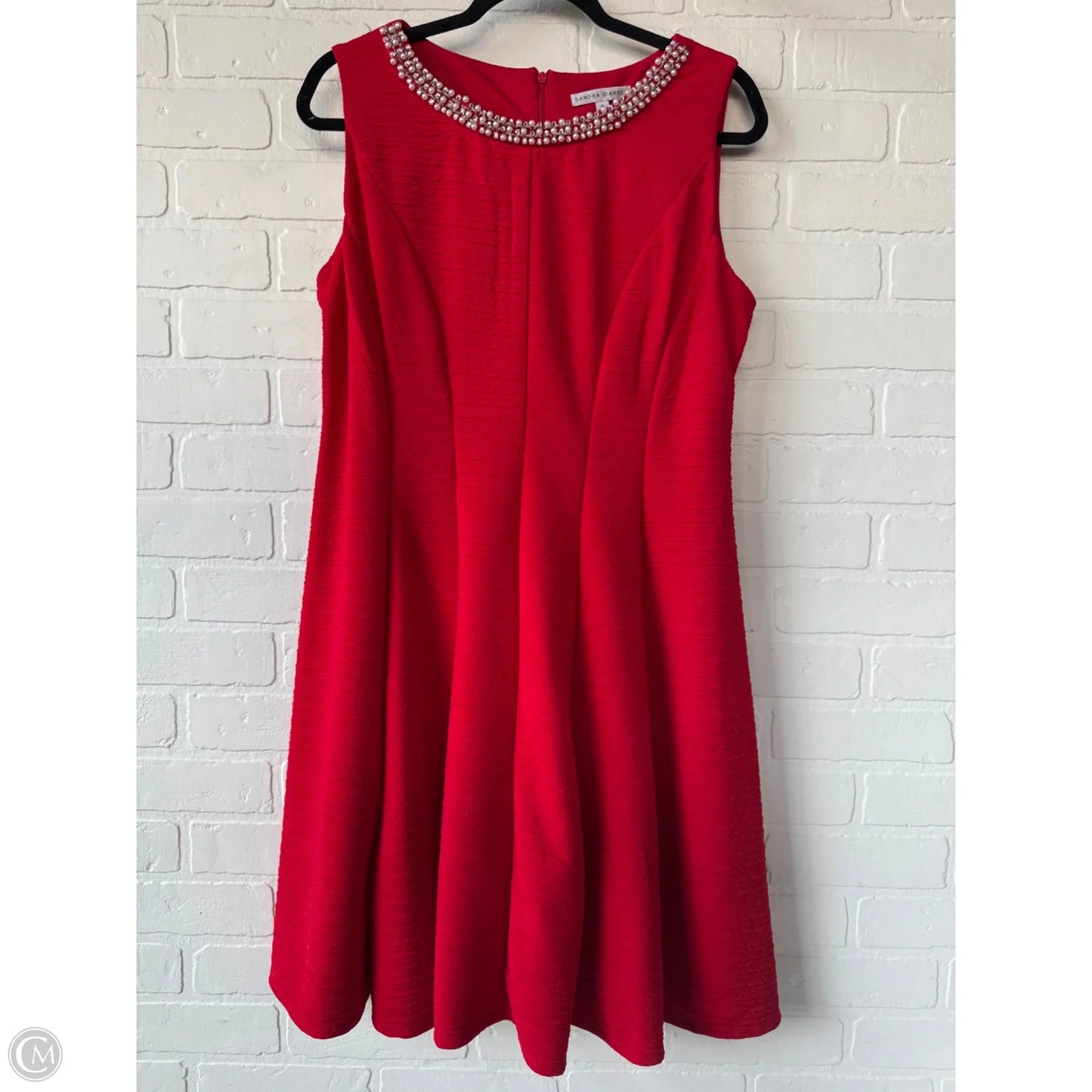 Dress Party Midi By Sandra Darren In Red, Size: L