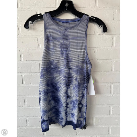 Athletic Tank Top By Lululemon In Blue & Grey, Size: Xs