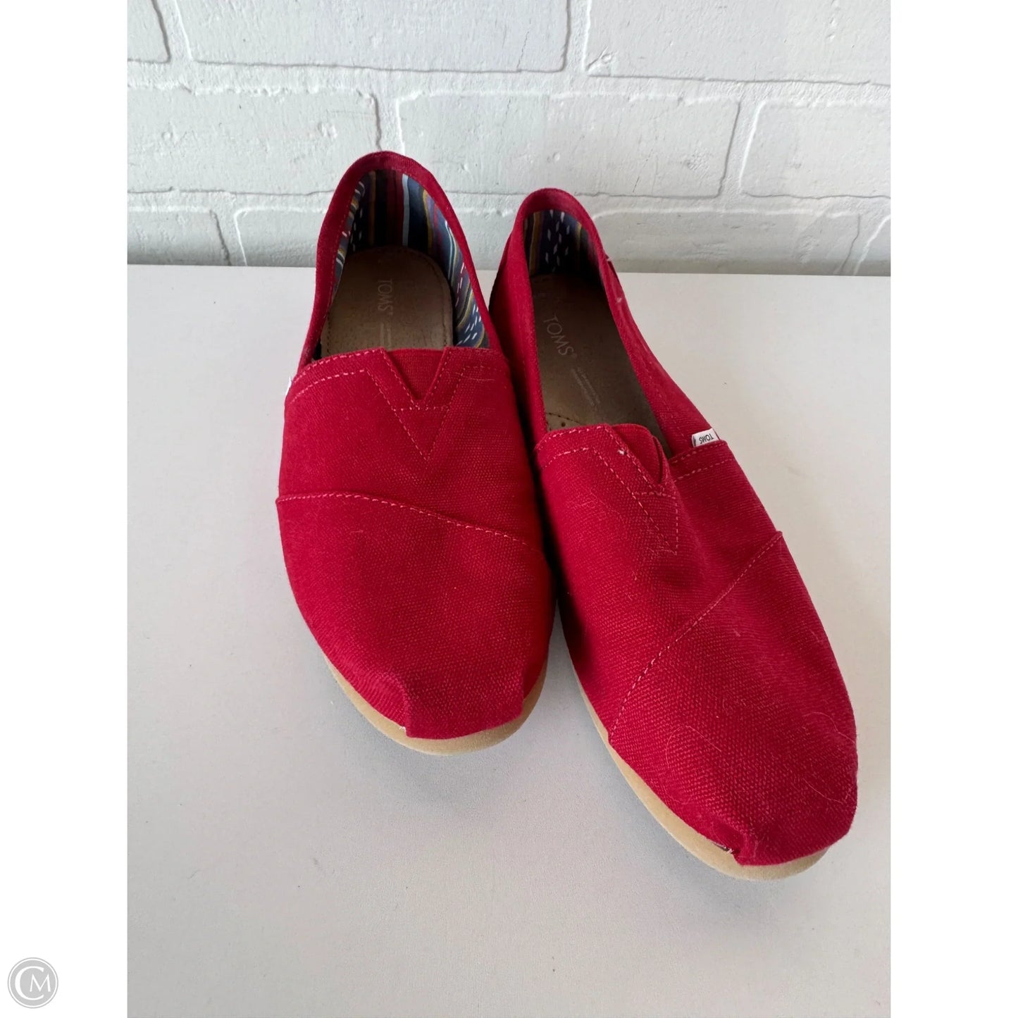 Shoes Flats By Toms In Red, Size: 9