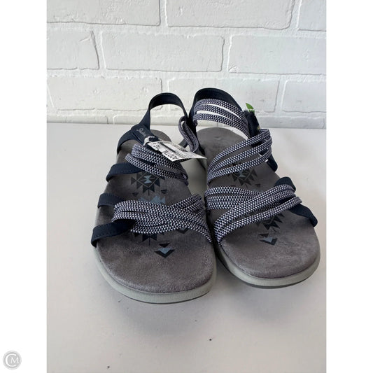 Sandals Flats By Skechers In Blue, Size: 8