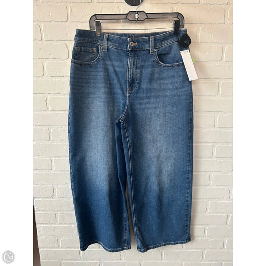 Jeans Wide Leg By Talbots In Blue Denim, Size: 12